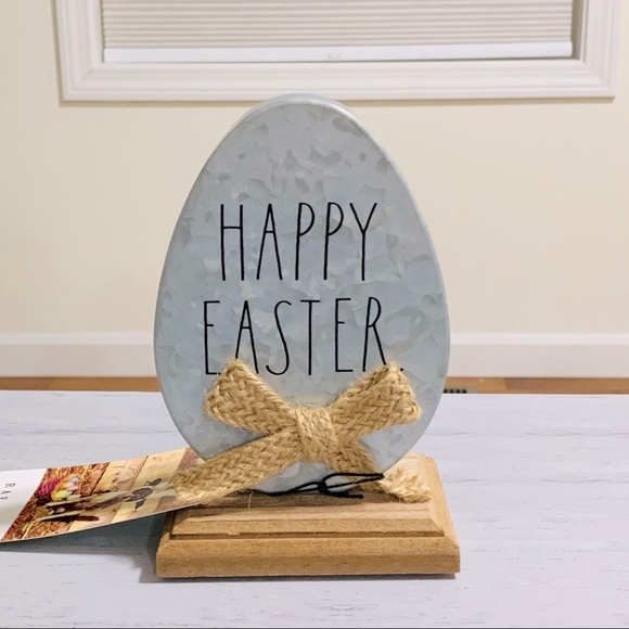 Rae Dunn galvanized metal sign HAPPY EASTER